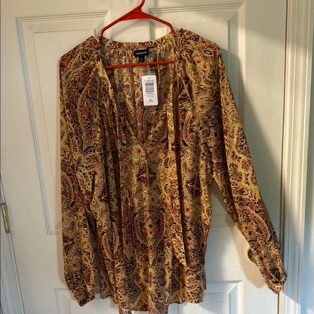Paisley Print Torrid Blouse